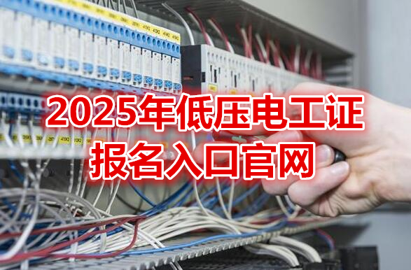 2025年低壓電工證報名入口官網